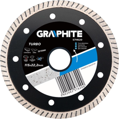 Graphite 57H620 super thin tile cutting diamond blade disc 115 mm, 22.2 bore