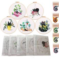 Embroidery Kits Needlework Kits Tlily Hand Embroidery Kit for Beginners, 30 Pack Kits Embroidery Kit for Adults Embroidery Kit