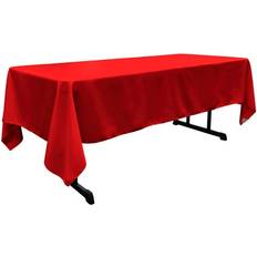 LA Linen Polyester Poplin Tablecloth Red