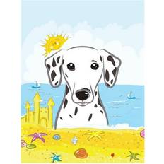 PatioPlus Dalmatian Summer Beach Canvas House Flag