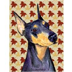 Garden & Outdoor Environment PatioPlus 15 Doberman Fall Leaves Portrait Flag Garden