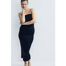 Black - Women Skirts H&M Ladies Black Microfibre maxi skirt