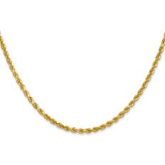 Anklets Primal Gold 14k 2.25mm Diamond-cut Rope Chain Anklet