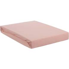 Roze Beddengoed Jersey Lycra Hoeslaken 140/160 x 200/220 cm Light Pink