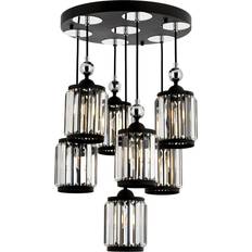 Mercer41 Demps Matte Black Pendant Lamp 45cm