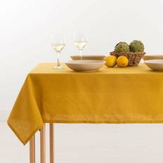 Amarillo Paños y Tejidos Belum Hidrofugo Lino 100% Mustard 200x150 cm Mantel Amarillo (200x150cm)