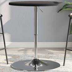 Black Bar Tables vidaXL Black 60 x 60 x 90 cm Bar Table 60x60cm