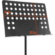 Accessoires Musicaux Mad About Orchestral Sheet Music Stand with Page Retainers, Height Adjustable