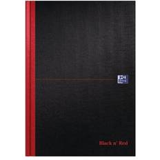 Black Notepads Black n Red Casebound Hardback Notebook 192 Pages Plus