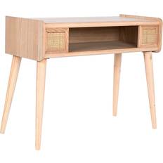 Home ESPRIT Rattan Konsolbord Paulownia Trä Avlastningsbord 35x80cm
