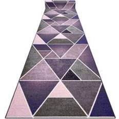 Morado Alfombras RUGSX Alfombra De Pasillo 120 x 150 cm - Triangulos Violet Morado