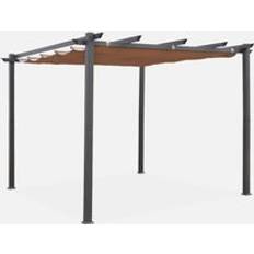 Metallo Gazebo e Accessori Telone Per Pergola Condate In Poliestere 3 x 3 m