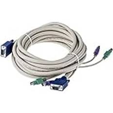 KVM-switches RS Pro Male PS/2 x 2 VGA to Male PS/2 x 2 VGA KVM Cable