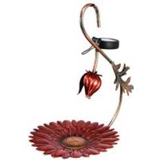 Geezy Red Flower Light Solar Bird