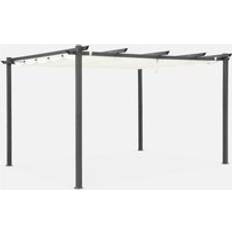 Sweeek 3x4m Aluminium Pergola With Retractable Roof