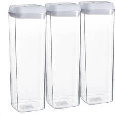 White Food Containers Argon Tableware Flip Lock Food Container
