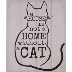 Black Wall Decor Premier Housewares Cat Plaque Wall Decor