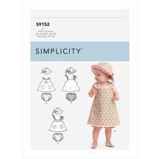 Needlework Patterns Simplicity Sewing Pattern Babies Dress, Panties & Hat