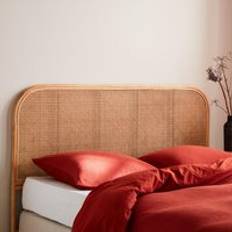 Beds & Mattresses Sweeek Natural Rattan Queen Bed 160cm Headboard
