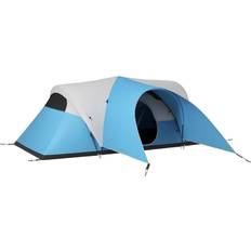 OutSunny Tents OutSunny 3000mm Waterproof Camping Tent w/ Porch & Sewn in Groundsheet, Blue