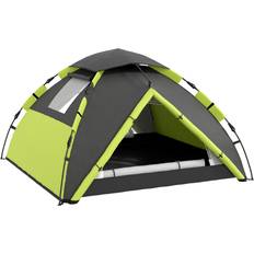 OutSunny Tents OutSunny 3-4 Man Camping Tent Portable with Bag, Quick Setup