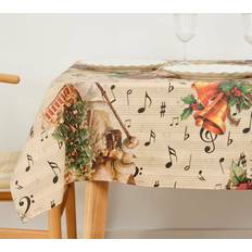 Svarta Bordsdukar Belum Stain-proof resined Mauré Christmas Tablecloth Black, Red