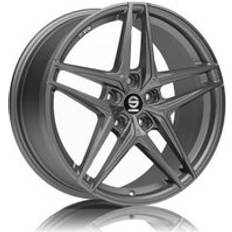 19" Car Rims Sparco Wheels Record Alloy Wheels In Matt Graphite Set Of 4 19x8 Inch ET45 5x112 73mm Centre Bore