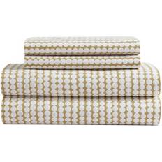 Percale Linge de Lit Marimekko Pikku Rasymatto Beige Cotton Sheet Set, King Drap Beige