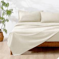 Flat Sheet - Linen Bed Sheets Bare Home Full Luxury Bed Sheet White