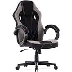 Fotel Prism materiałowy czarno-szary, Gaming Stuhl