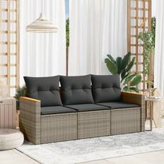 vidaXL Soffgrupp trädgården Loungeset, 1 Bord inkl. 2 Stolar