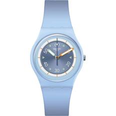 Swatch Frozen Waterfall Quartz Blue Dial Ladies Watch SO31L100