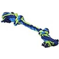 Kruuse Hunde - Hundelegetøj Kæledyr Kruuse Dental Rope 2-Knot Reb 40cm X-Large Blå Lime