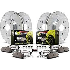 Power Stop K5603-26 Front and Rear Z26 Carbon Fiber Brake Pads