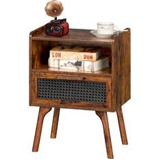 Lerliuo Lerliuo Rattan Nightstand Bedside Table
