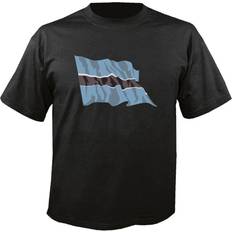 Black Dragon T-Shirt LS26 Flag Banner multicolored Botswana Botswana with Flag