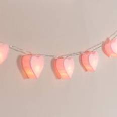 Pink String Lights & Light Strips ValueLights Set of Battery String Hearts String Light