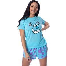 Clothing Intimo Disney Women's Monsters Inc. Sulley Shirt Top and Sleep Shorts Loungewear Piece Pajama Set SM