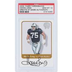 Fleer Howie Long Oakland Raiders Autographed 2002 Fleer Throwbacks Greats of the Game #HL PSA Authenticated Card