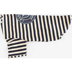 Barbour Pets Barbour Vy Ecru Logo Badge Stripe Pattern