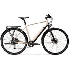 E-City Bikes ELOPS Long Distance 500 Electric Assist City Bike Step-over Frame Linen Beige