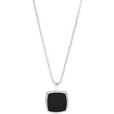 Tom Wood Halsketten Tom Wood Pendant Cushion Onyx Necklace Silver silver