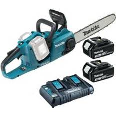 Makita DUC353RT2 Twin 18v 36v LXT Cordless 35cm Chainsaw Li-Ion 2x Batteries