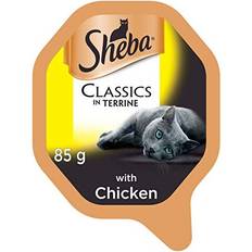 Sheba Pets Sheba Classics, Wet Cat Food Trays, with Chicken