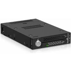 External Enclosures Icy Dock ToughArmor MB833MK-B V2 Drive Enclosure for 3.5" M.2, PCI Express NVMe 4.0 SFF-8654 SlimSAS Host Interface Internal Black
