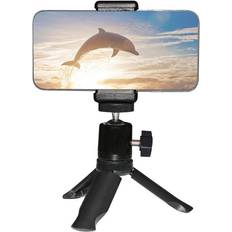 Tripod phone A-One Brand Hurtel Tripod Phone Tripod With Ball Head Black Metall Stativ Schwarz