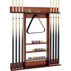 Table Sports Costway Billiards Pool Cue Rack Only Wall Mounted Billiard Stick Holder