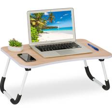 Laptop Stands Relaxdays Laptoptisch, Notebook Ständer, Braun