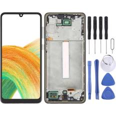 Samsung 6.36 inch OLED LCD Screen for Samsung Galaxy A33 5G SM-A336 Digitizer Full Assembly with FrameBlack