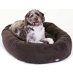 Majestic Pet Hundebett in Bagel-Form, 132,08 Schokoladenbraun, Wildleder, Products